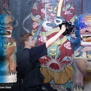 Skeniranje u boji oslikane skulpture lava s EinScan Trakom