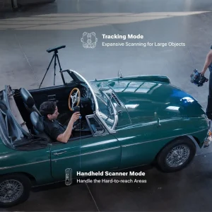EinScan Trak u načinu praćenja i načinu ručnog skenera